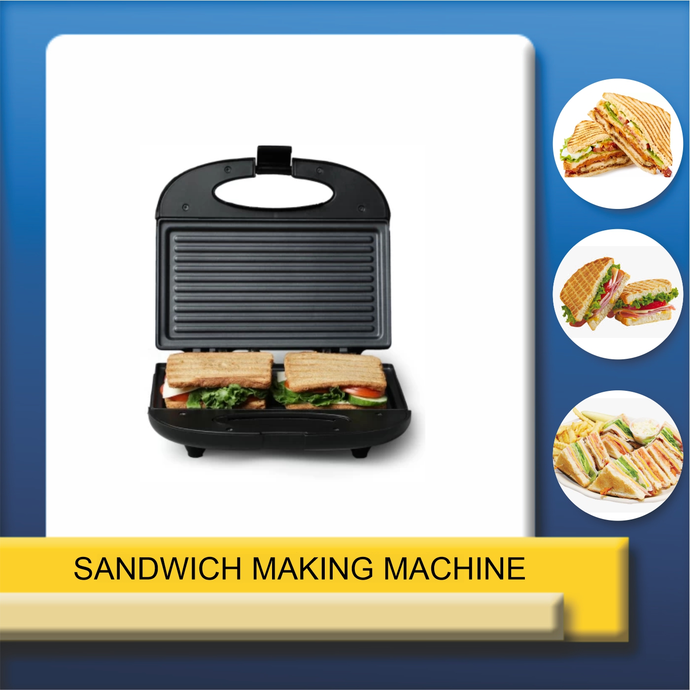 horizontal sandwich making machine without stand